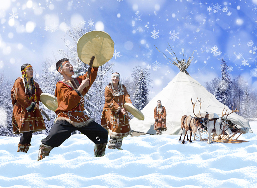 Музыка северных народов. Танцы народов севера. Танец народов крайнего севера. Танец северных народов. Чукчи танцуют.
